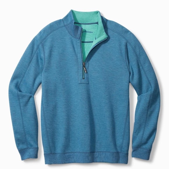 tommy bahama reversible quarter zip